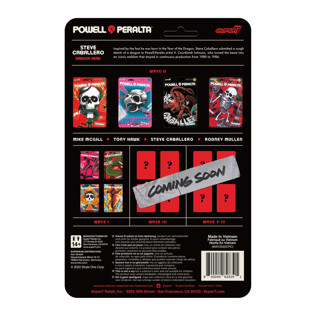 SUPER7 - Powell & Peralta ReAction Figure Wave 2 - Steve Caballero