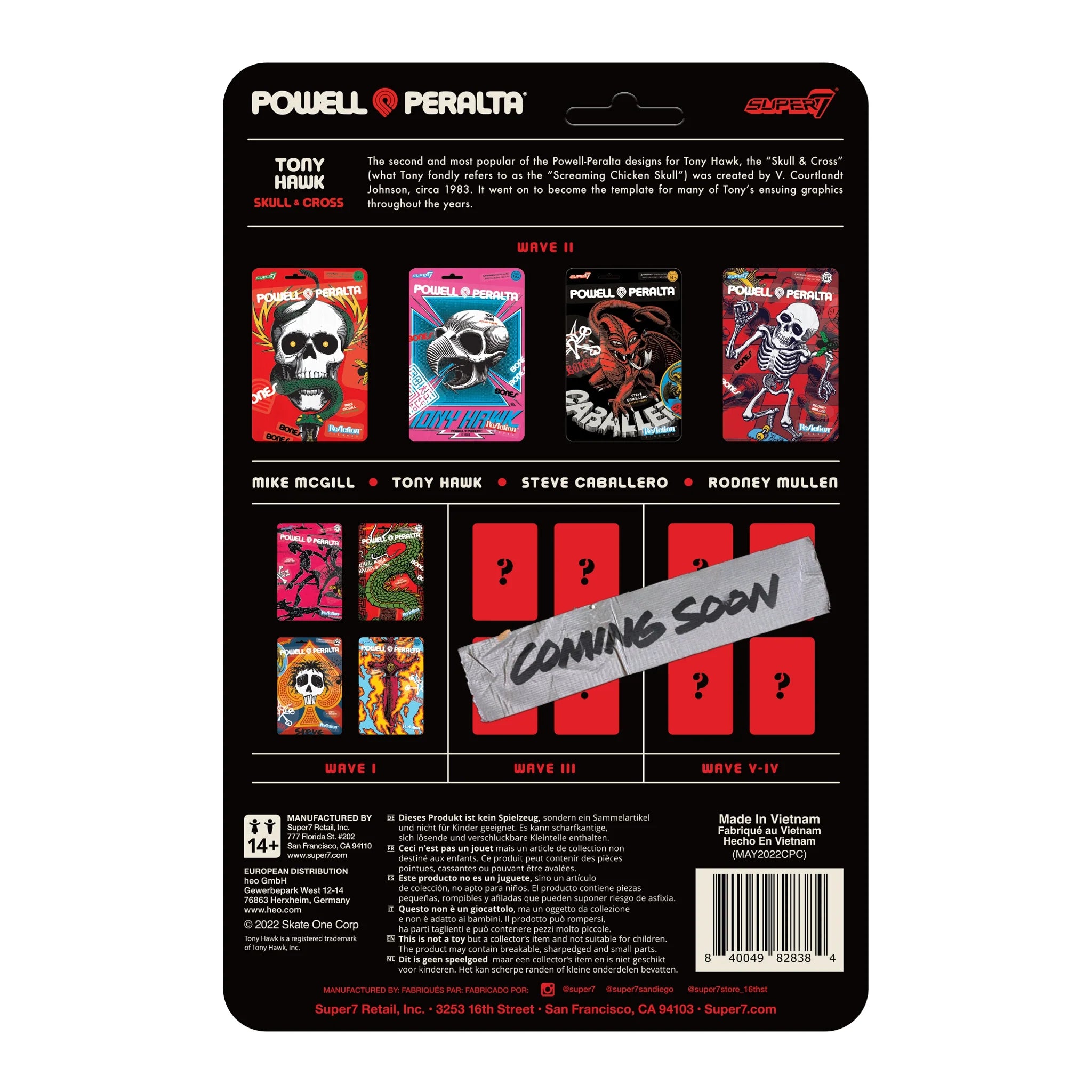 SUPER7 - Powell & Peralta ReAction Figure Wave 2 - Tony Hawk