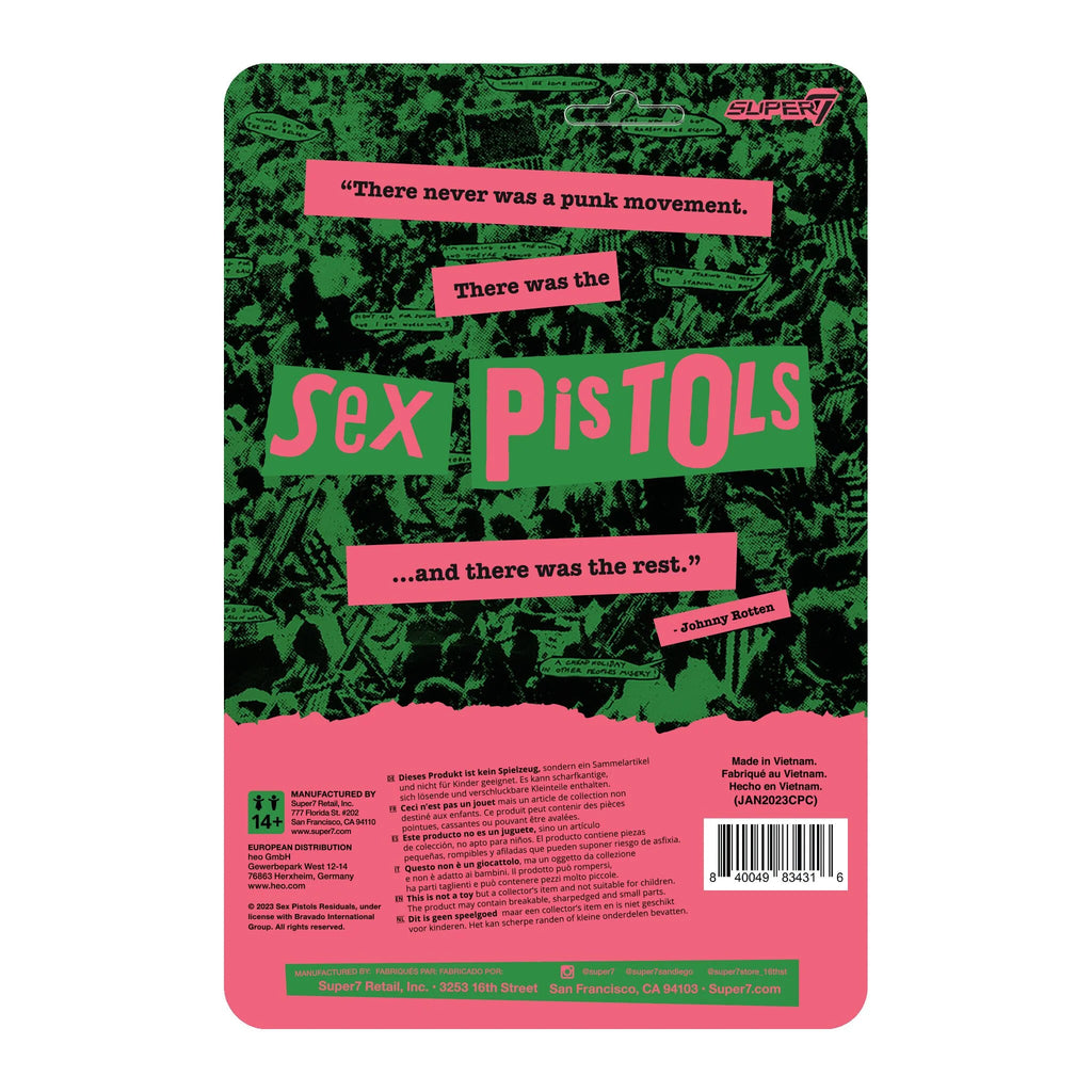 SUPER7 - Sex Pistols Reaction Figure - Johnny Rotten (Never Mind The Bollocks)