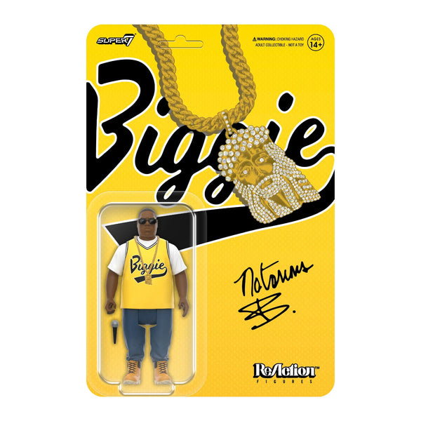 SUPER7 - The Notorious B.I.G. ReAction Figure (Yellow Jersey)