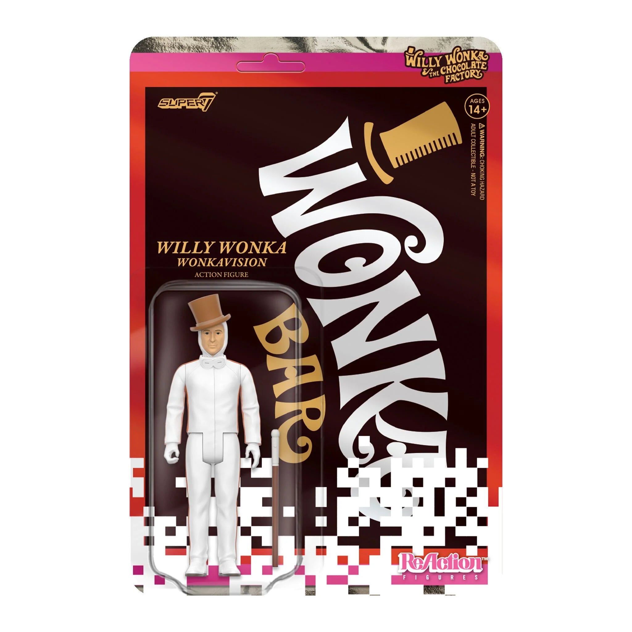 SUPER7 - Willy Wonka & The Chocolate Factory ReAction Figure - Willy Wonka (Wonkavision)