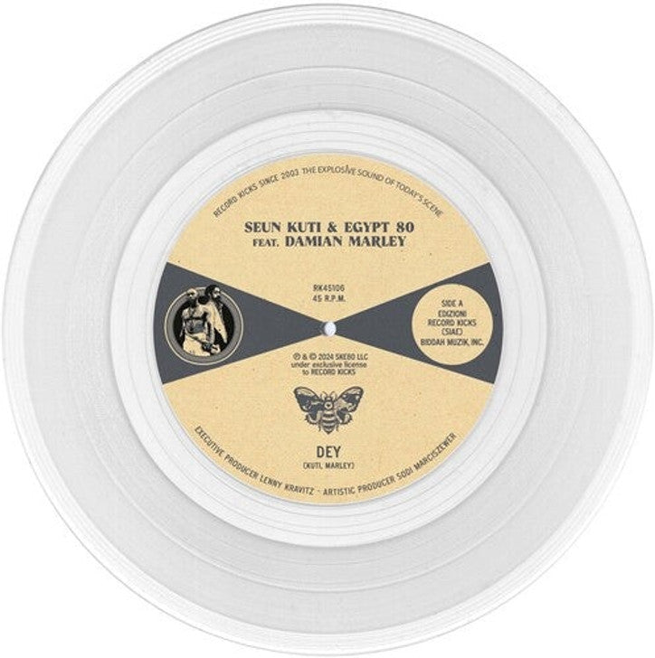 Seun Kuti & Egypt 80 + Damian Marley - Dey (Clear 7" Vinyl) (New Vinyl)