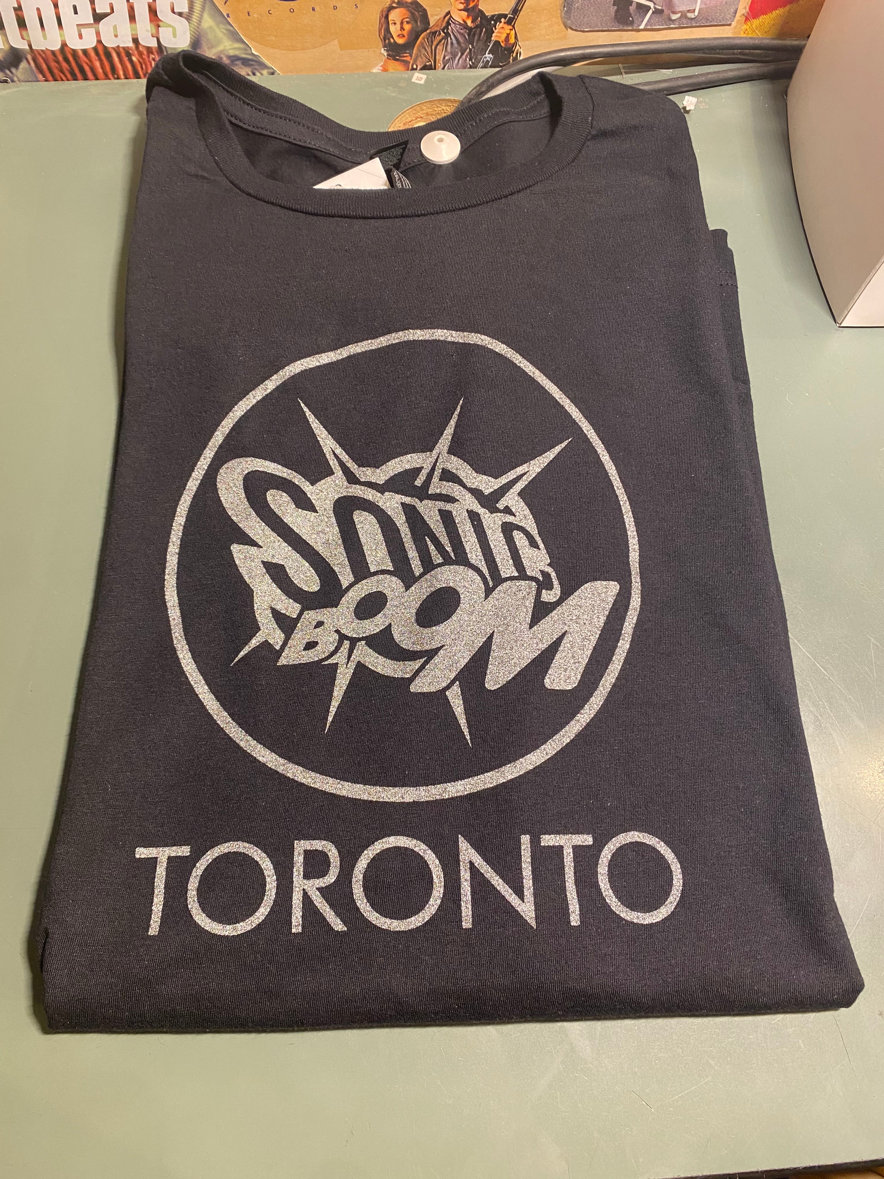 Sonic Boom T-Shirt - Black - Silver Logo