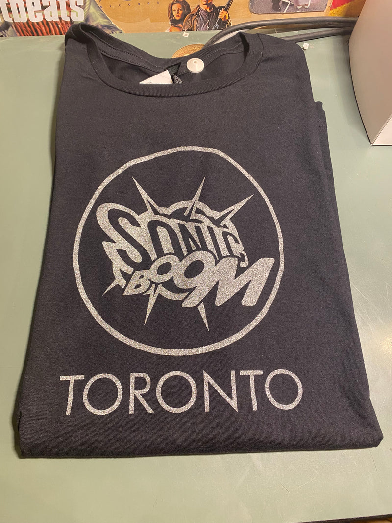 Sonic Boom T-Shirt - Black - Silver Logo