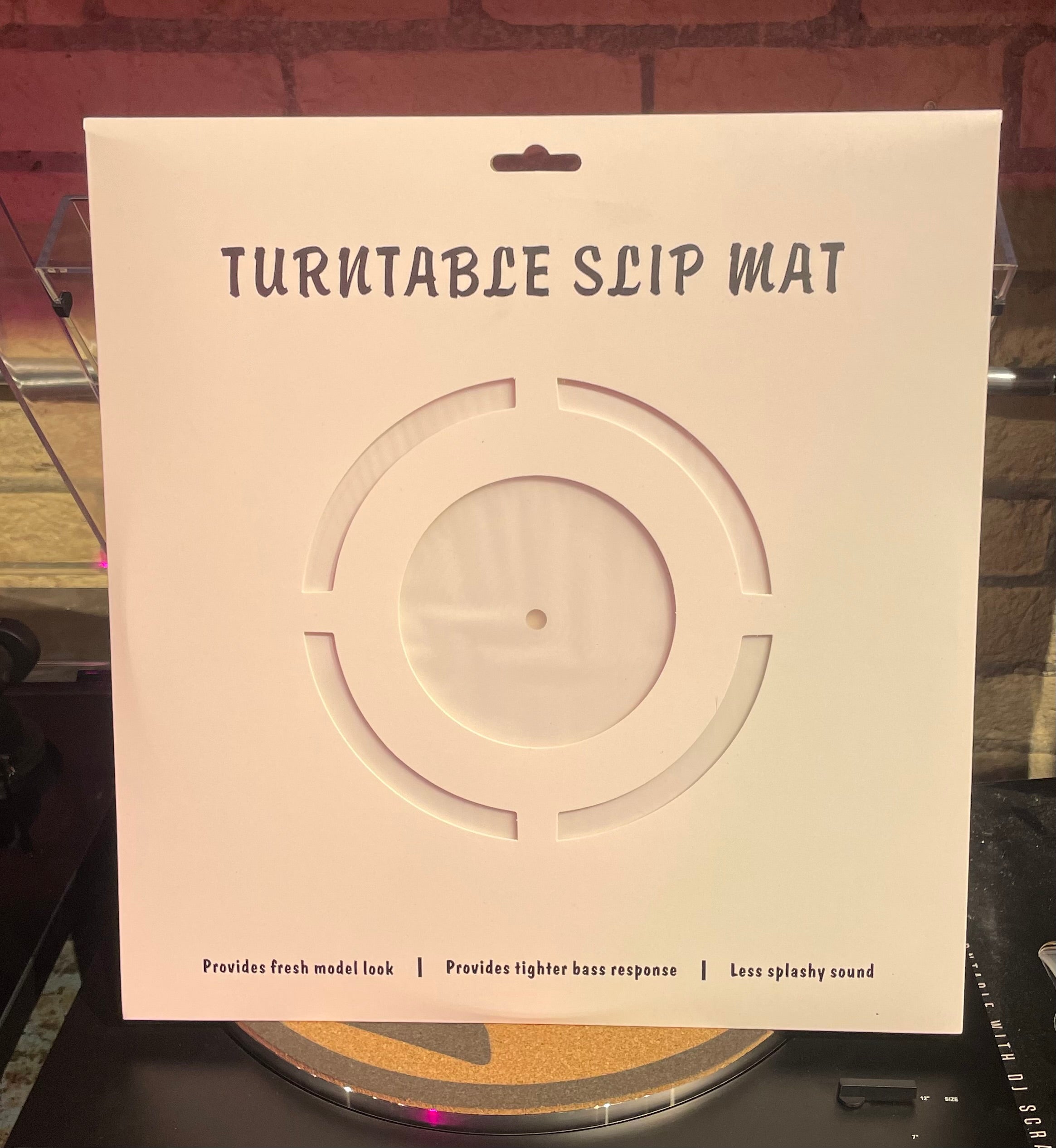 Sonic Boom White Acrylic Slipmat