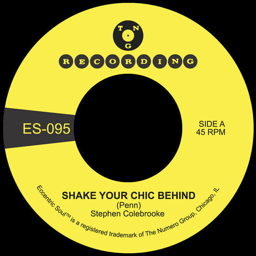 Stephen Colebrooke - Shake Your Chic Behind / Stay Away From Music 7" (Green Vinyl) (New Vinyl)