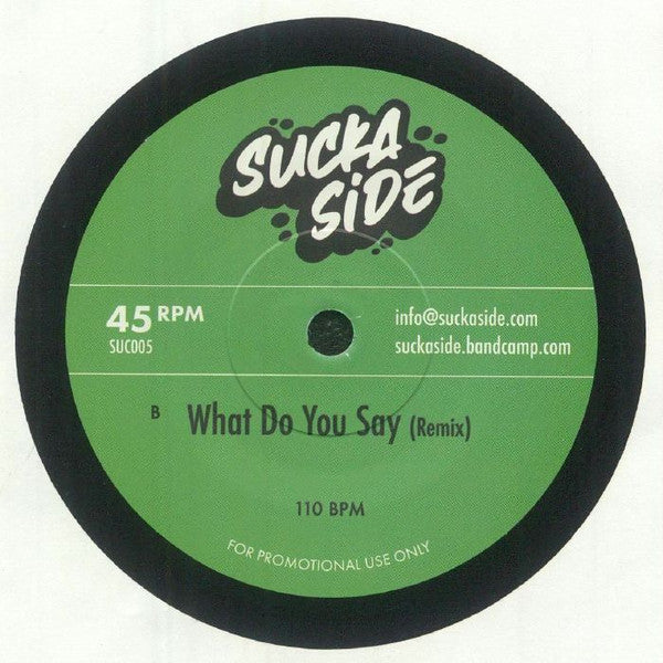 Suckaside - Pink + White/What Do You Say (7") (New Vinyl)