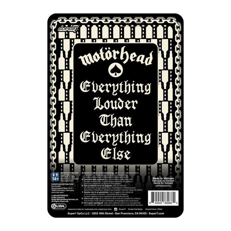 Super7 - Motörhead ReAction - Figures Lemmy (Ace Of Spades)