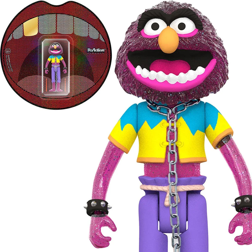 Super7 ReAction Figures - Muppet Show: Electric Mayhem Band - Animal (Glitter) Action Figure