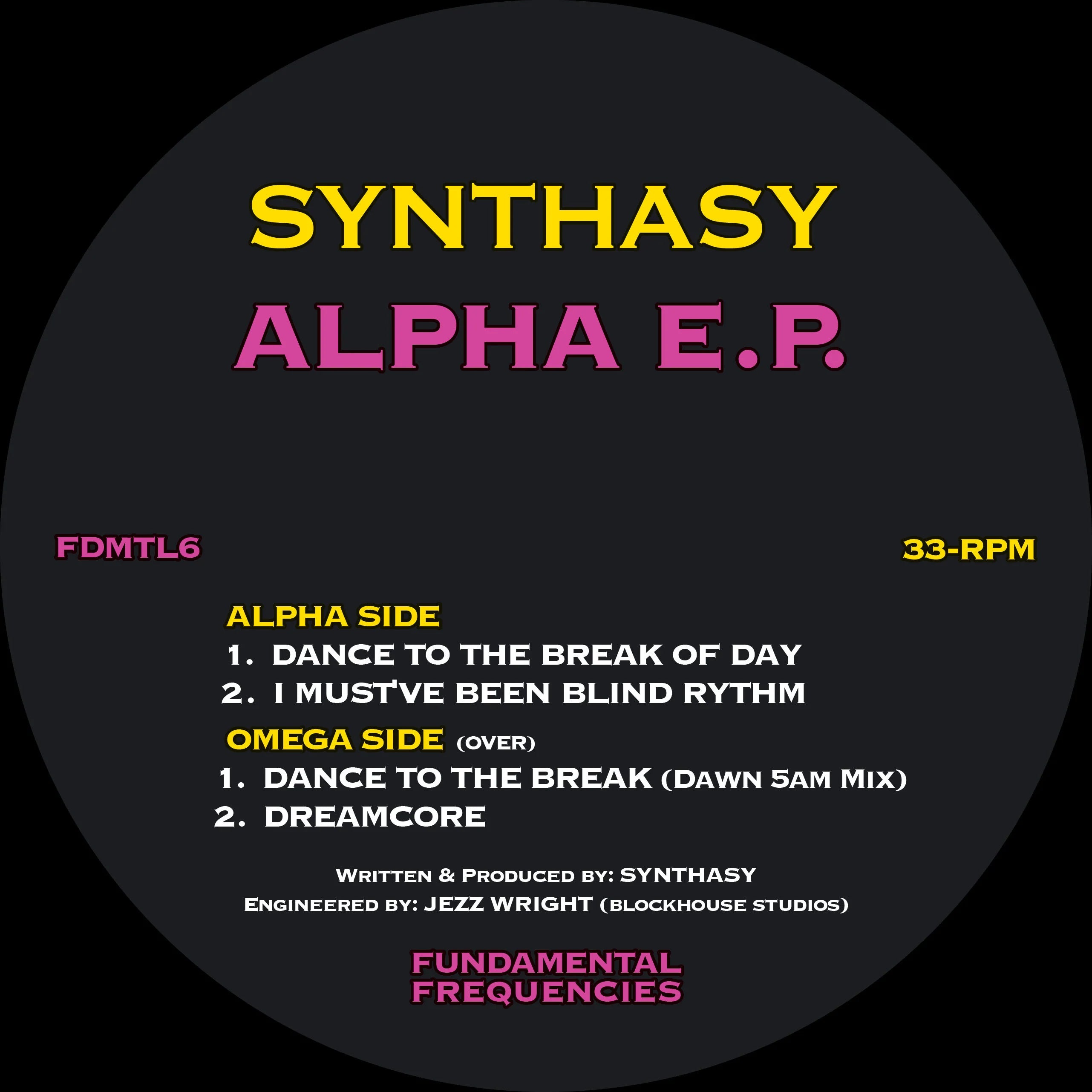 Synthasy - Alpha EP (New Vinyl)