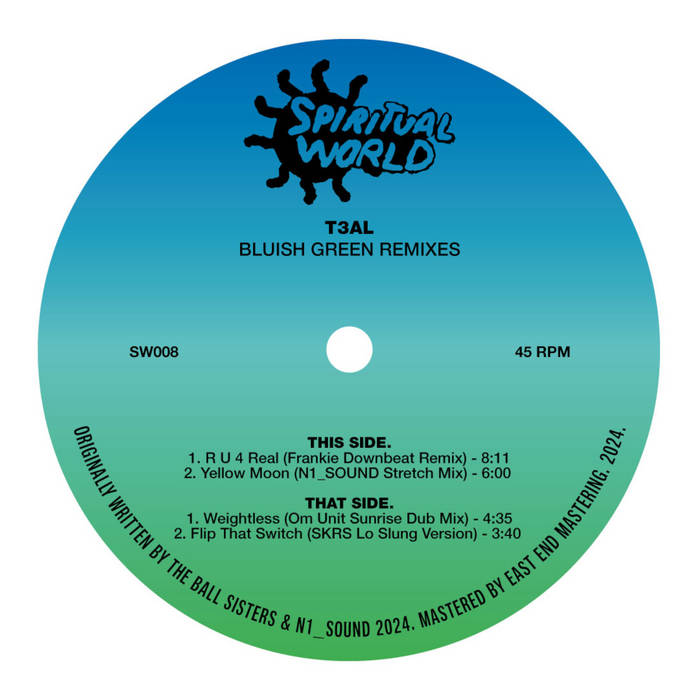T3AL - Bluish Green Remixes (12") (New Vinyl)