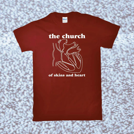 THE CHURCH - Of Skins and Heart (RED) - T-SHIRT