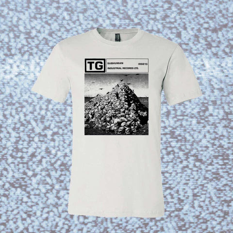 THROBBING GRISTLE - SUBHUMAN - WHITE - T-SHIRT