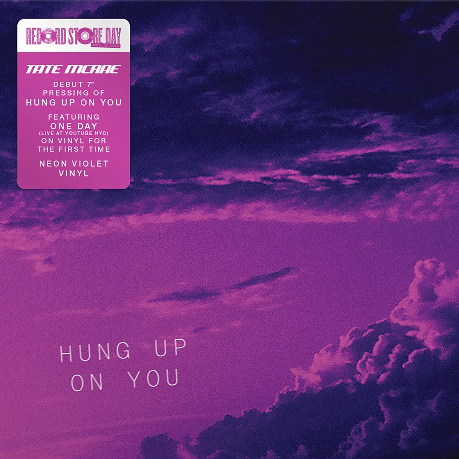 Tate Mcrae - Hung Up On You/One Day (Live) (7"/Violet Vinyl) (RSD 2026) (New Vinyl)