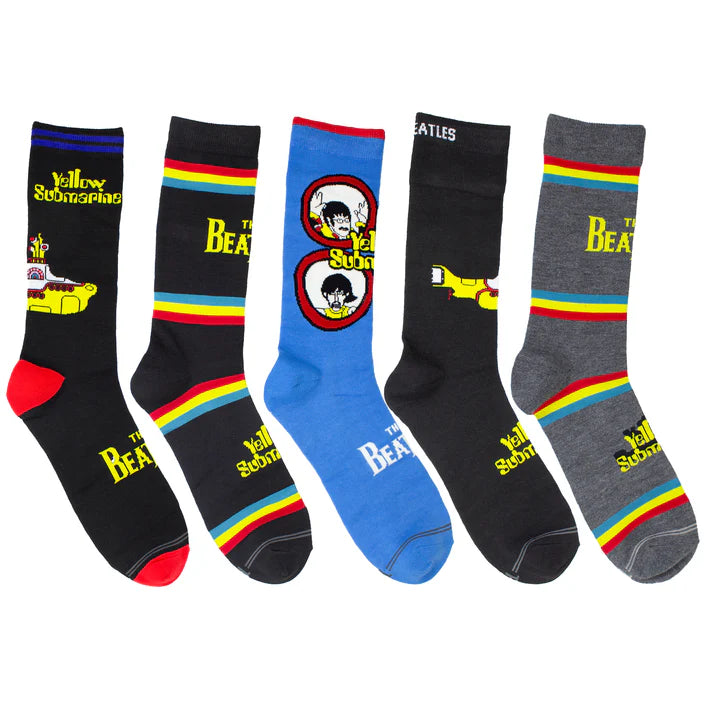The Beatles 5-Pack Yellow Submarine Socks