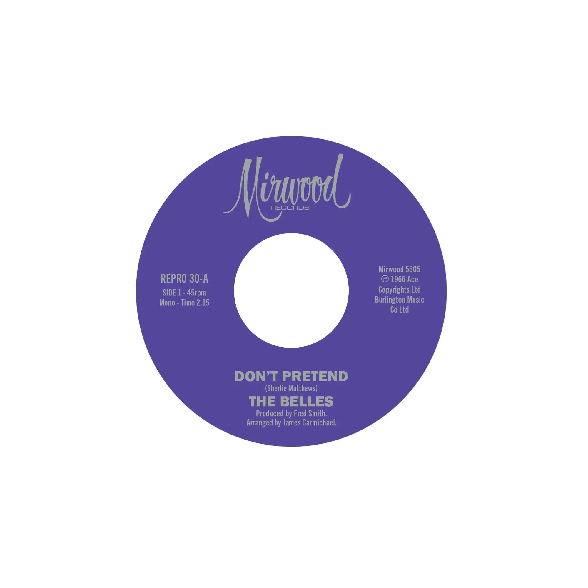 The Belles - Don't Pretend / Cupid's Got A Hold On Me (7") (New Vinyl)