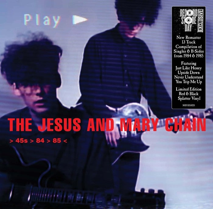 The Jesus And Mary Chain - > 45S > 84 > 85 < (2025 Remaster) (Red & Black Splatter Vinyl) (RSD 2025) (New Vinyl)