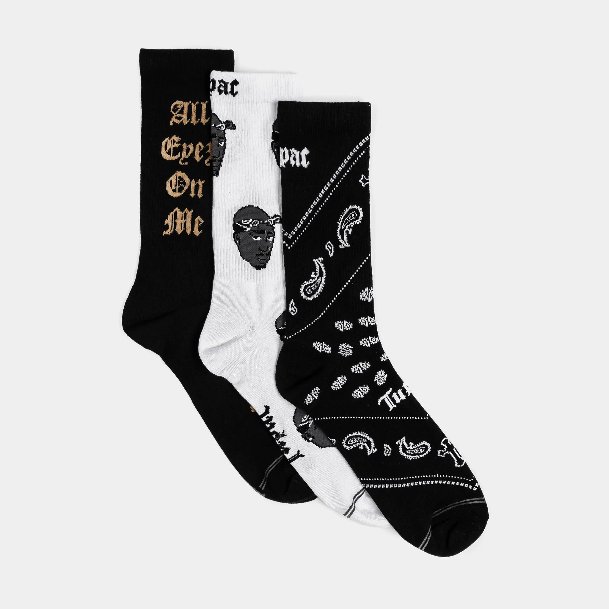 Perri Socks - Tupac Bandana 3-Pack Socks