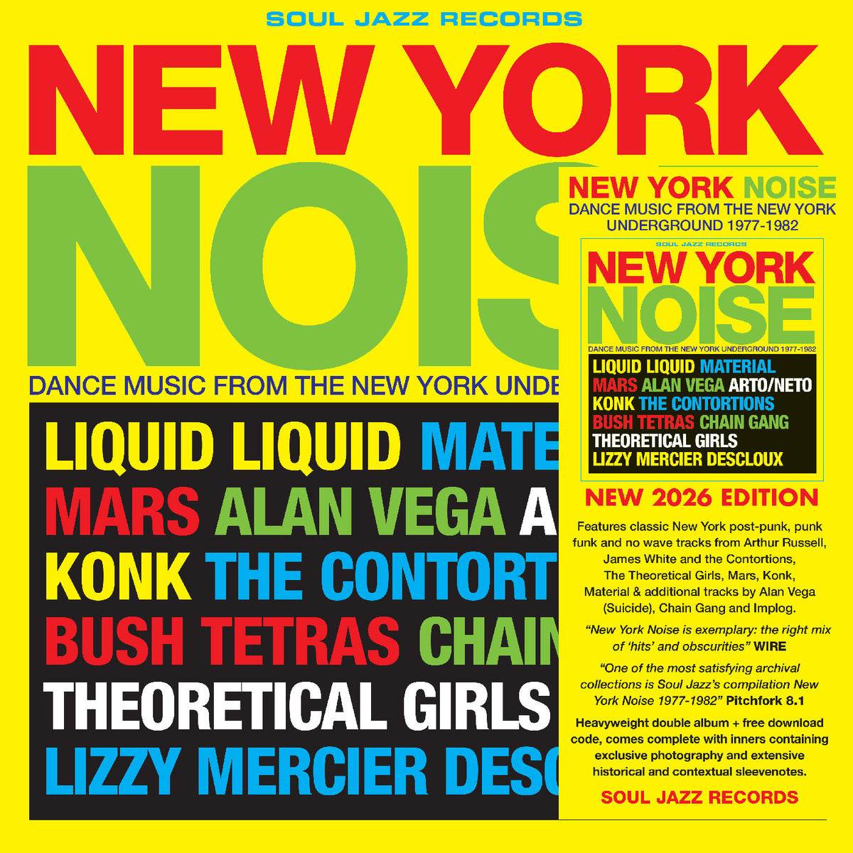 Various Artists - Soul Jazz Records Presents: New York Noise - Dance Music From The New York Underground 1978-82 (New CD)