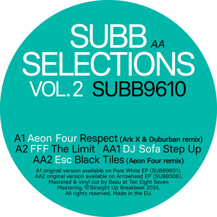 Various - Subb Selections Vol. 2 (12") (New Vinyl)