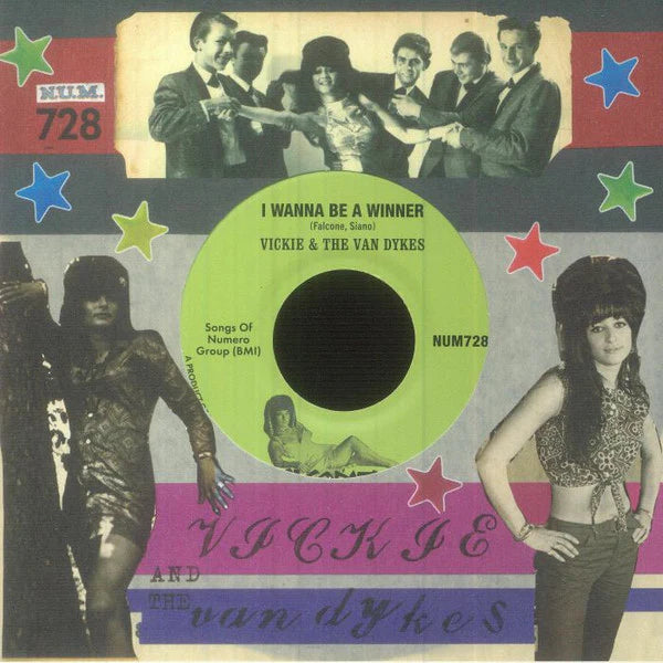 Vickie & The Van Dykes - I Wanna Be a Winner 7" (Green Marble Vinyl) (New Vinyl)