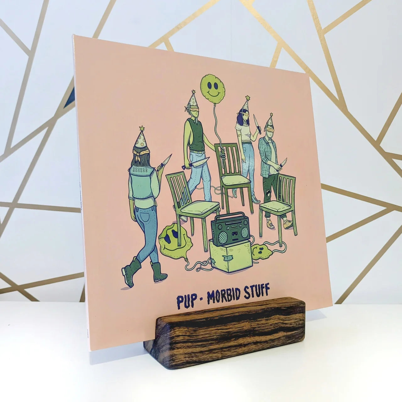 Vinylblox - Black Limba Tabletop Stand (Solo)