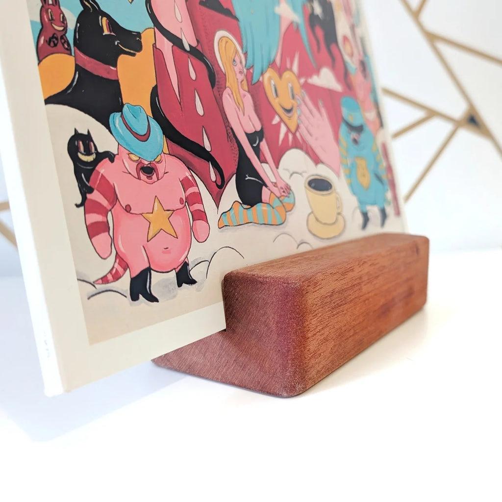 Vinylblox - Mahogany Tabletop Stand (Solo)
