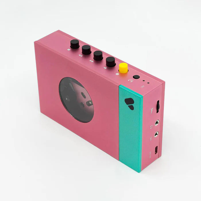 WE ARE REWIND - Pink & Green Cassette Player • Edith