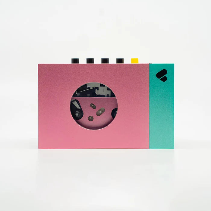 WE ARE REWIND - Pink & Green Cassette Player • Edith
