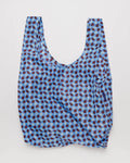 Wavy Gingham Blue - Standard Baggu Reusable Bag