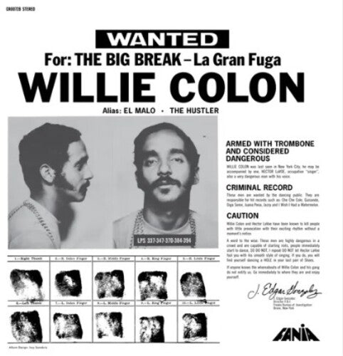 Willie Colon - La Gran Fuga (The Big Break) (New Vinyl)
