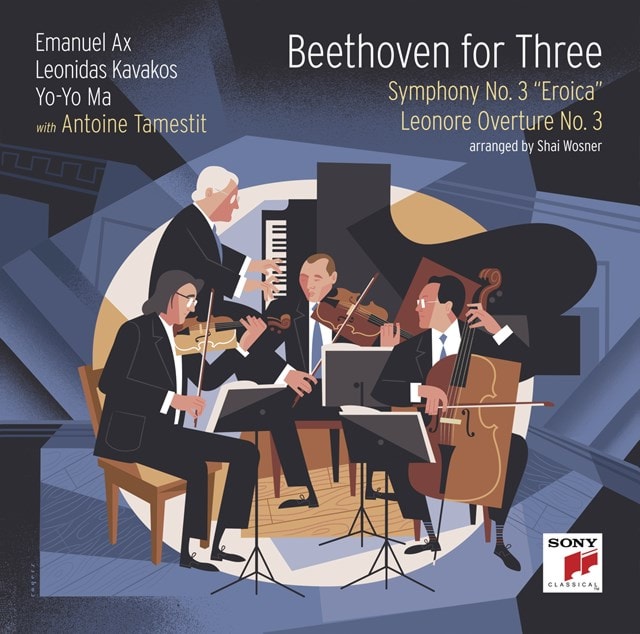 Yo-Yo Ma, Leonidas Kavakos, Emanuel Ax, Antoine Tamestit - Beethoven For Three: Symphony No. 3 "Eroica" And Leonore Overture No. 3 (New CD)