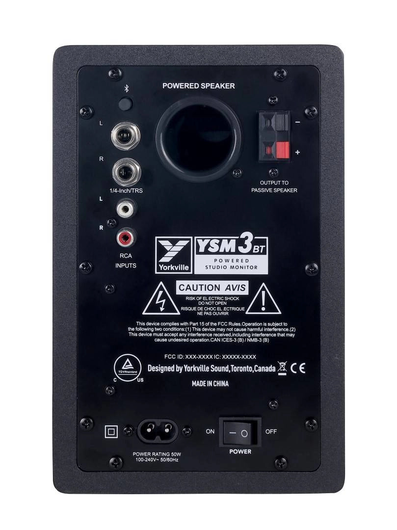 Yorkville YSM3BT 50-Watt 3.5" Multimedia Reference Monitor Pair w/ Bluetooth *AVAILABLE ONLINE FOR IN-STORE PICKUP ONLY*