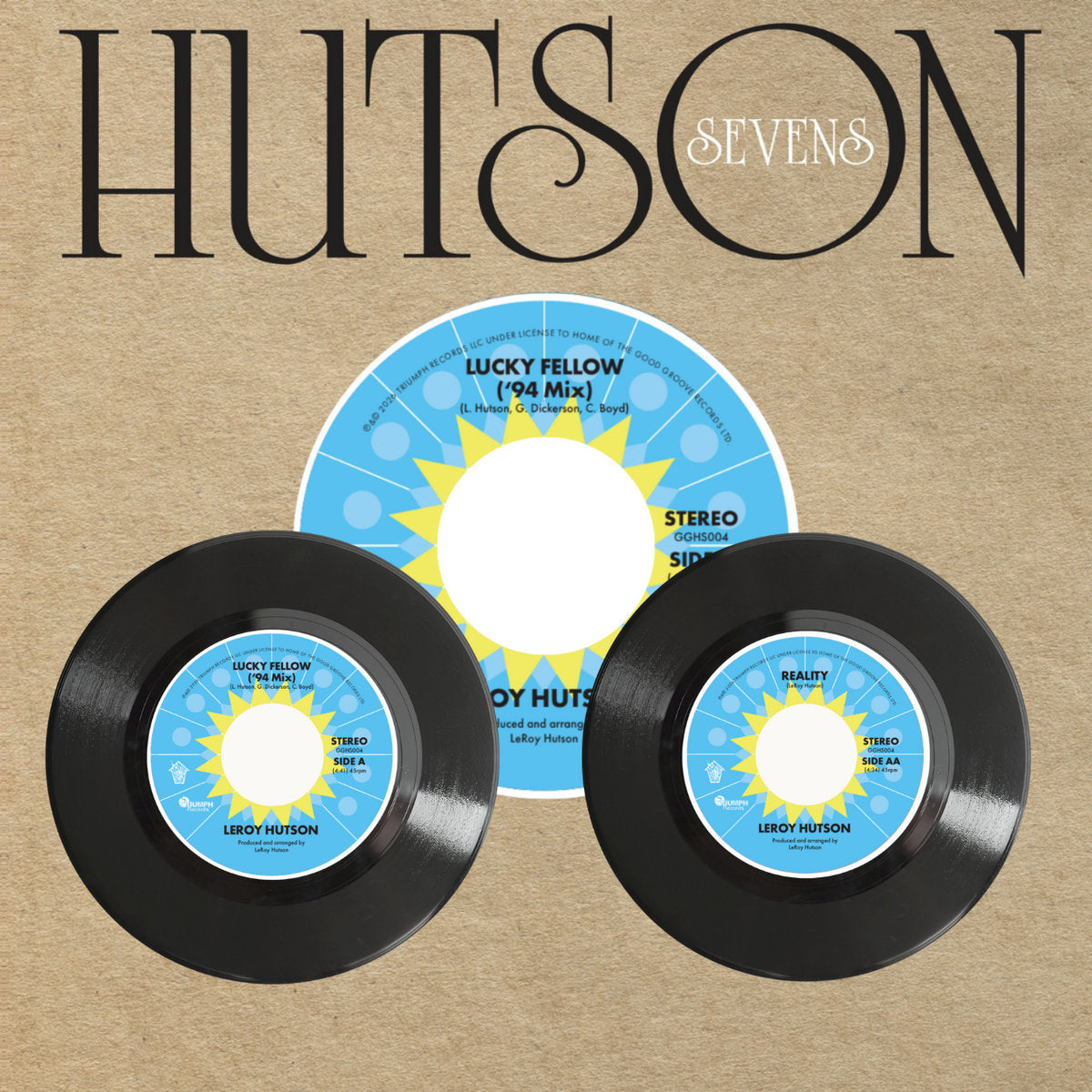 Leroy Hutson - Lucky Fellow (94' Mix)/Reality (7") (New Vinyl)