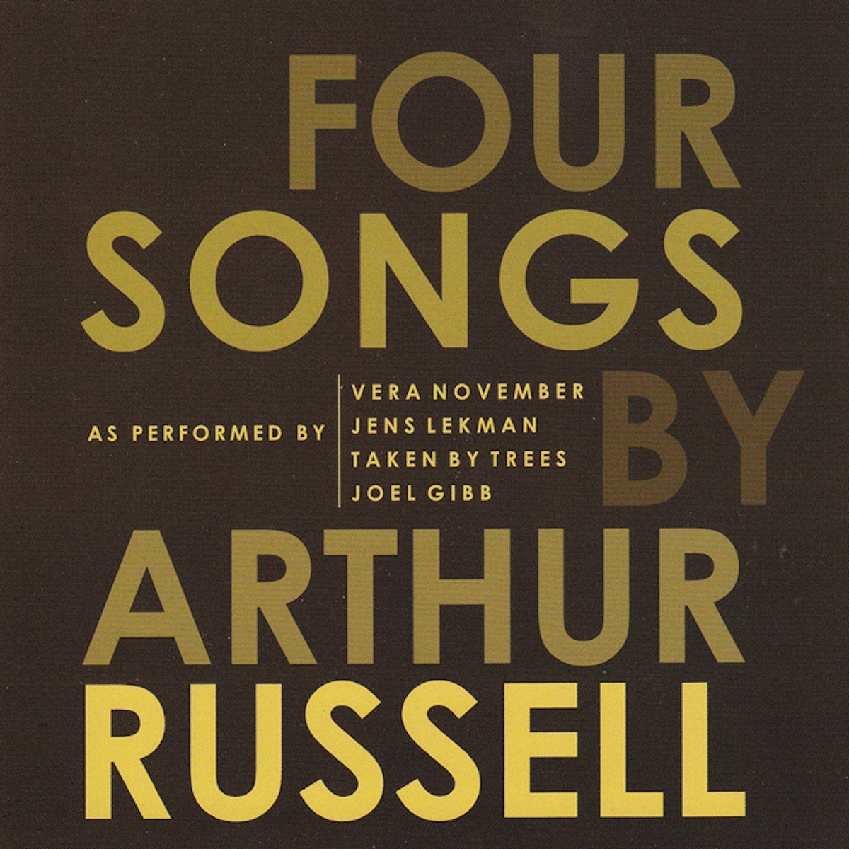 Various Artists - Four Songs By Arthur Russell (New CD)