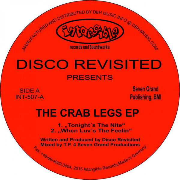 Disco Revisited - Crab Legs EP (New Vinyl)