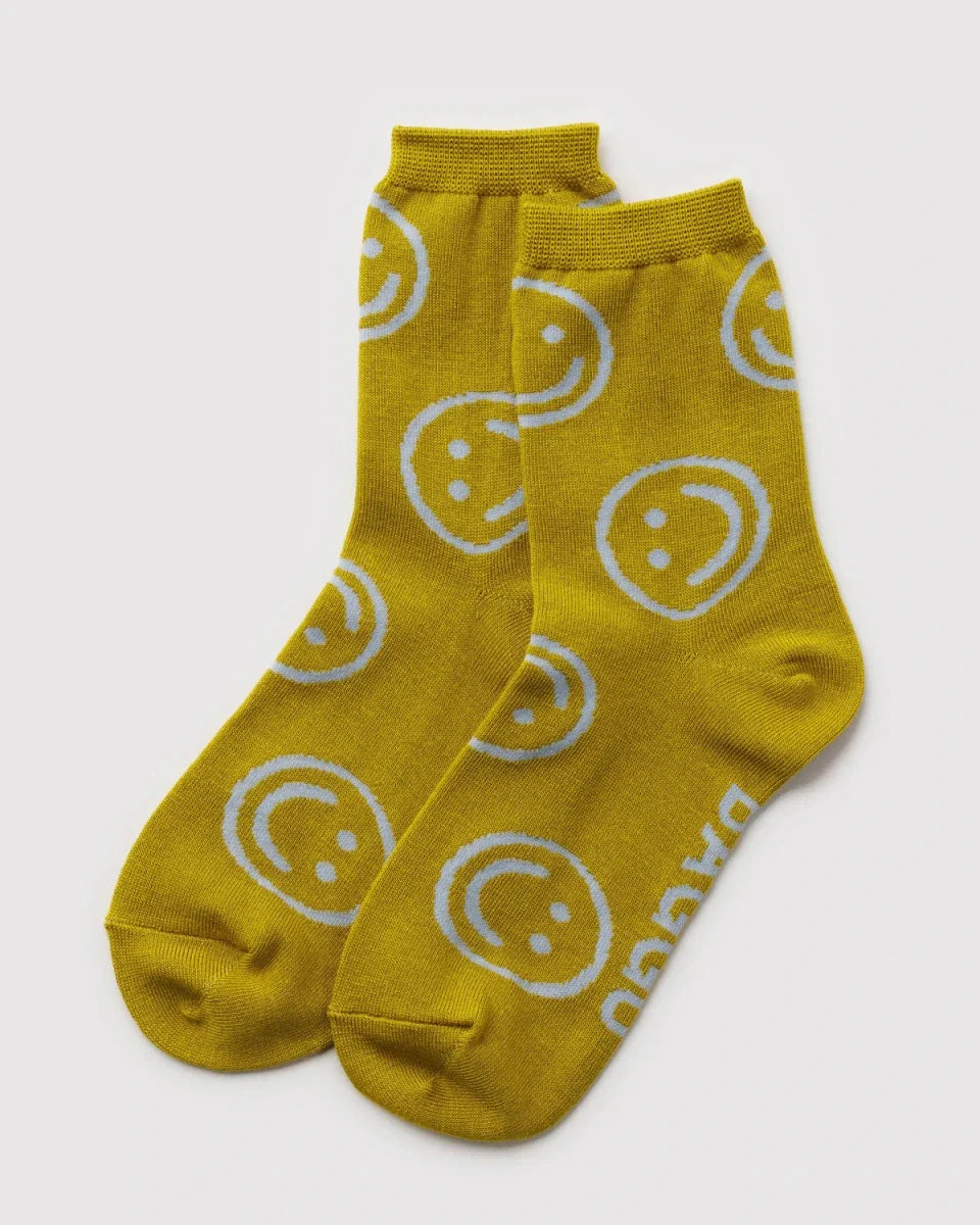 BAGGU Smiley Crew Socks