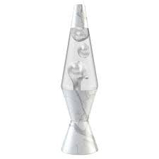 Lava Lamp Classic - METALLIC SILVER WAX / CLEAR LIQUID 14.5" - For PICK UP ONLY