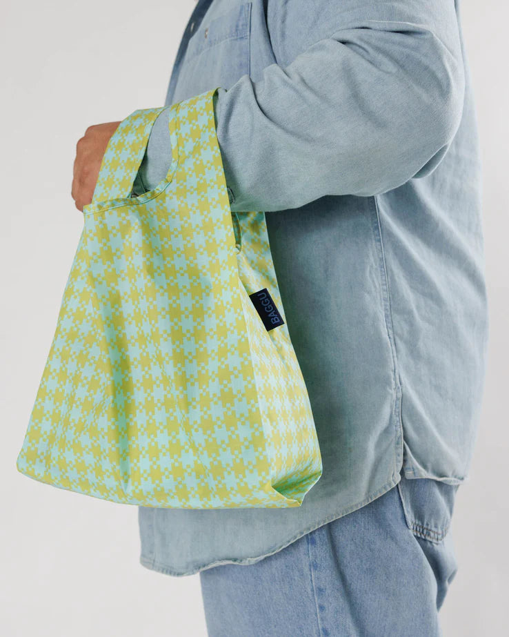 Mint Pixel - Standard Baggu Reusable Bag