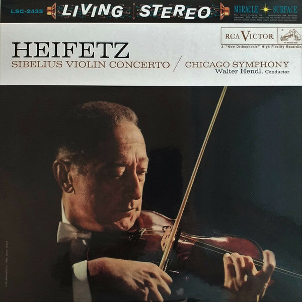 Jascha Heifetz w/ The Chicago Symphony Orchestra - Sibelius Violin Concerto (200g) (New Vinyl)