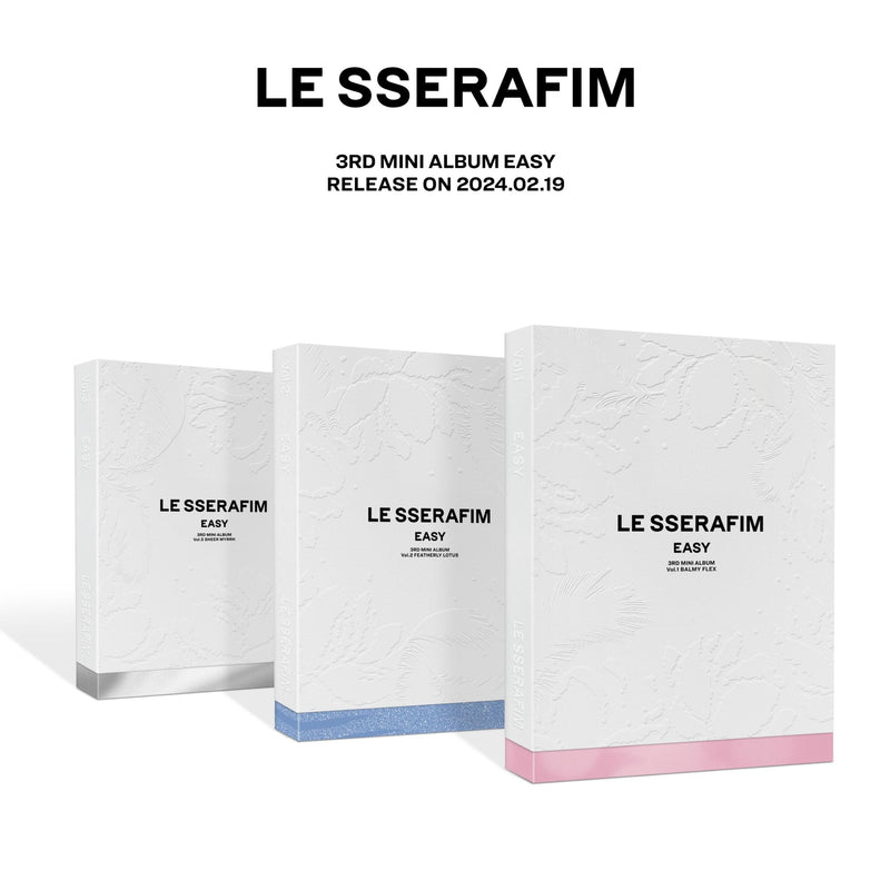 Le Sserafim - 3rd Mini Album "Easy" (Vol. 2 Featherly Lotus) (New CD)