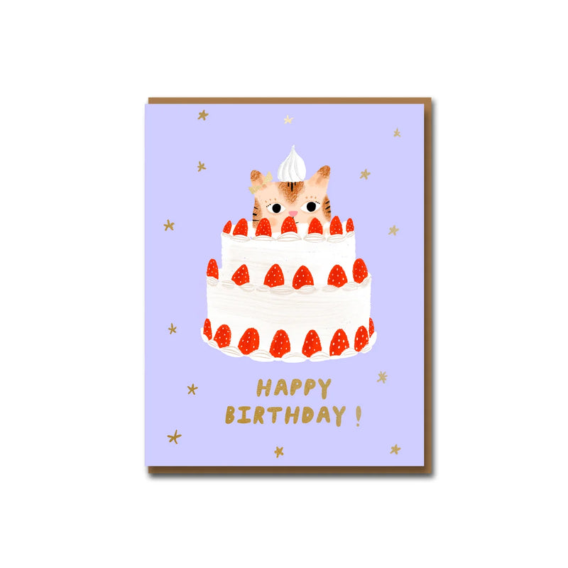 Kitty Cake Card - 1973 Cards