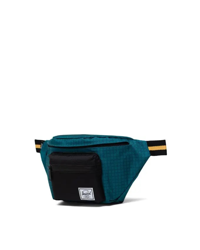Herschel - Seventeen Harbour Blue Grid/Black/Yellow - Hip Pack Bag One Size