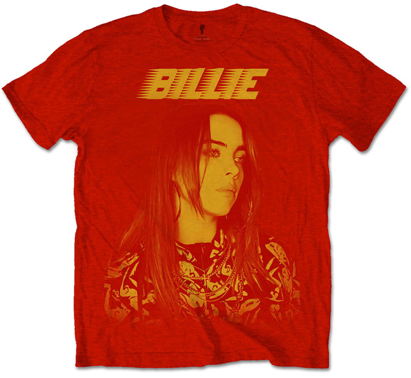 Billie Eilish - Racer Logo Red Shirt