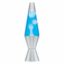 Lava Lamp Classic - WHITE / BLUE LIQUID / SILVER BASE 14.5" - For PICK UP ONLY