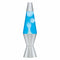 Lava Lamp Classic - WHITE / BLUE LIQUID / SILVER BASE 14.5" - For PICK UP ONLY