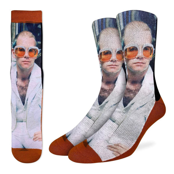 Men's Elton John White Jacket Socks
