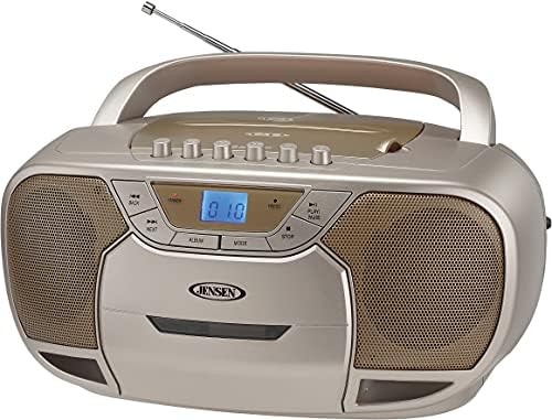 Jensen CD590C Bluetooth Boombox CD Cassette Recorder AM/FM (Coral) (Electronics) ***AVAILABLE AS CURB-SIDE PICKUP ONLY***