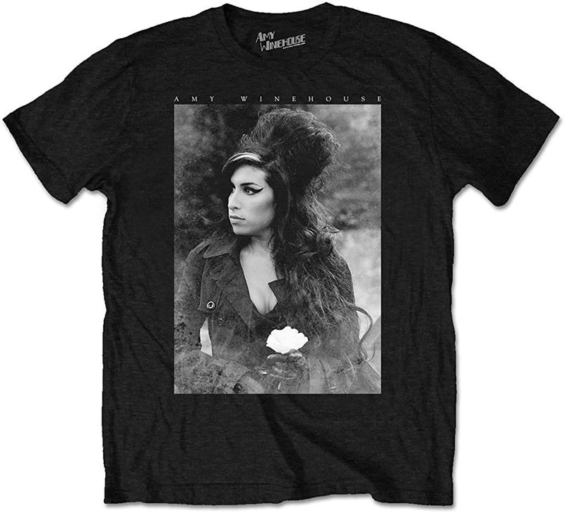Amy Winehouse Flower Shirt Black