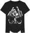 Tupac - Middle Fingers Black Shirt